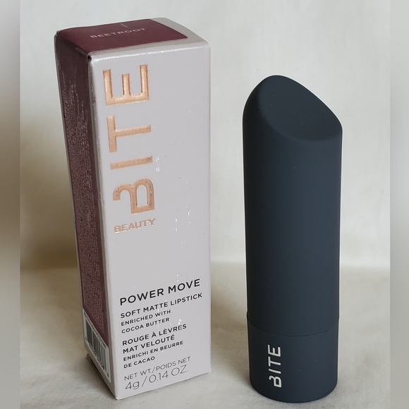 NIB Bite Beauty Power Move Hydrating Soft Matte Lipstick in Beetroot - Picture 7 of 8
